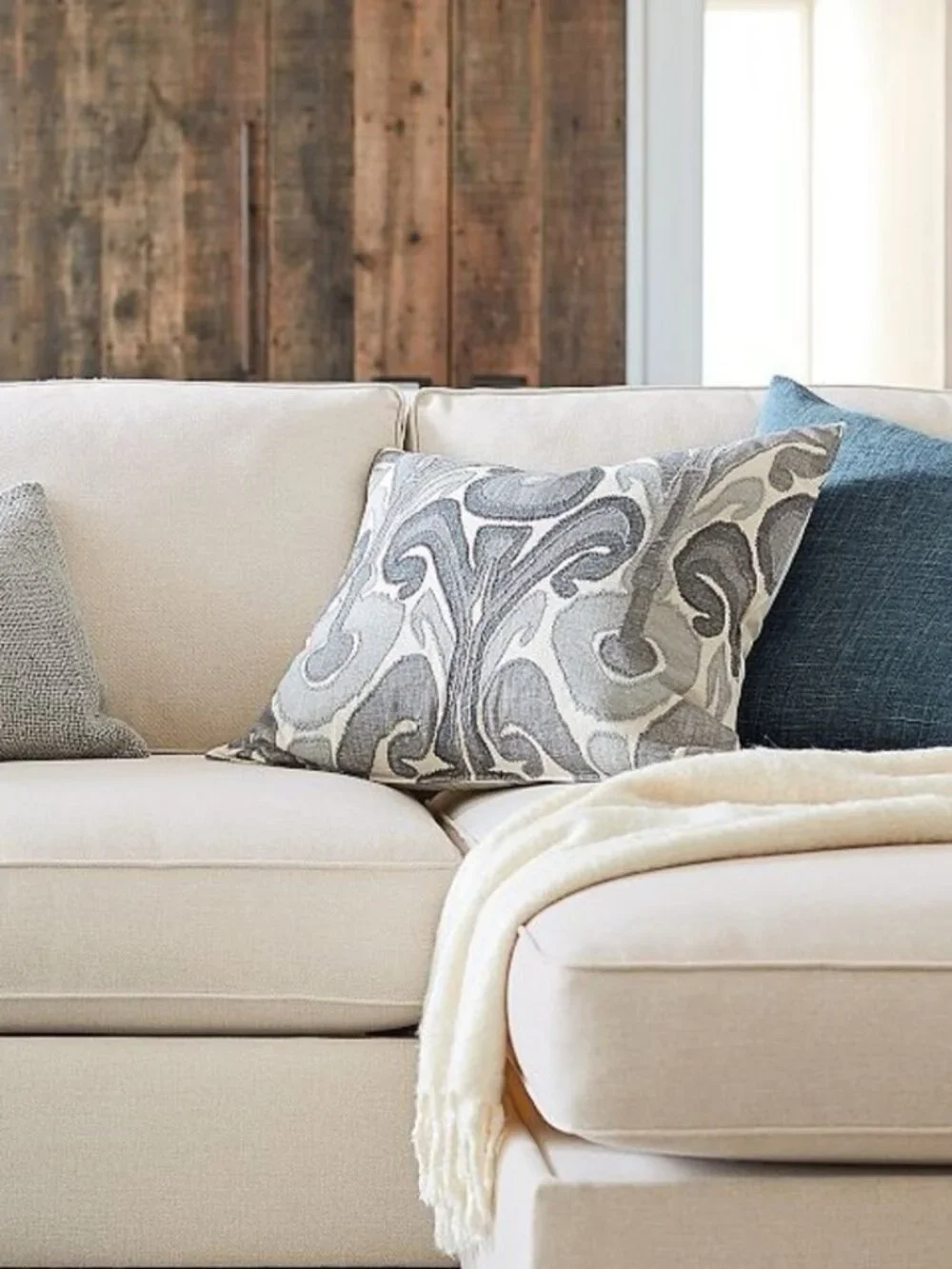 Pottery Barn • Kenmare Ikat Printed Lumbar Pillow Cover NWOT